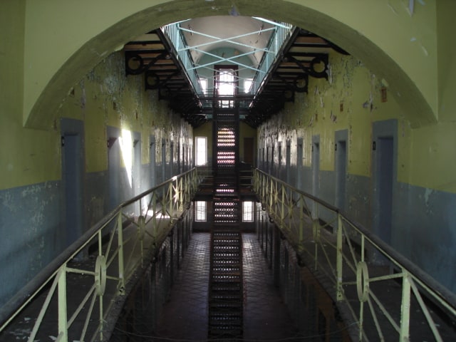 Armagh Gaol Internal picture of one of the wings 2nd floor