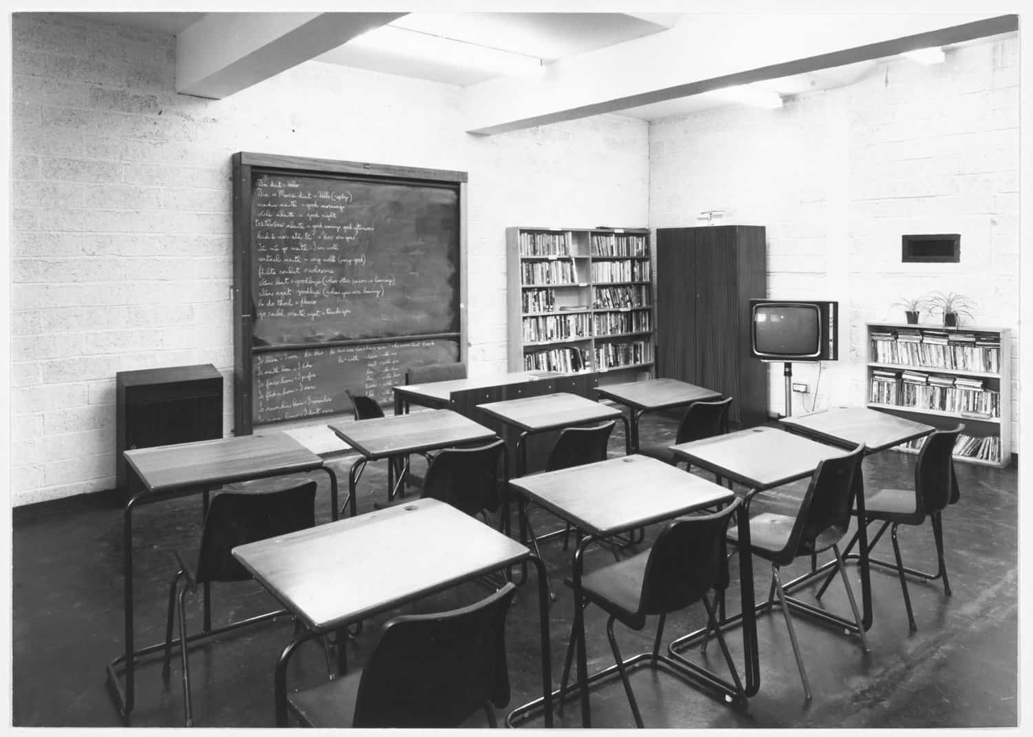 H-Block classroom, 1981